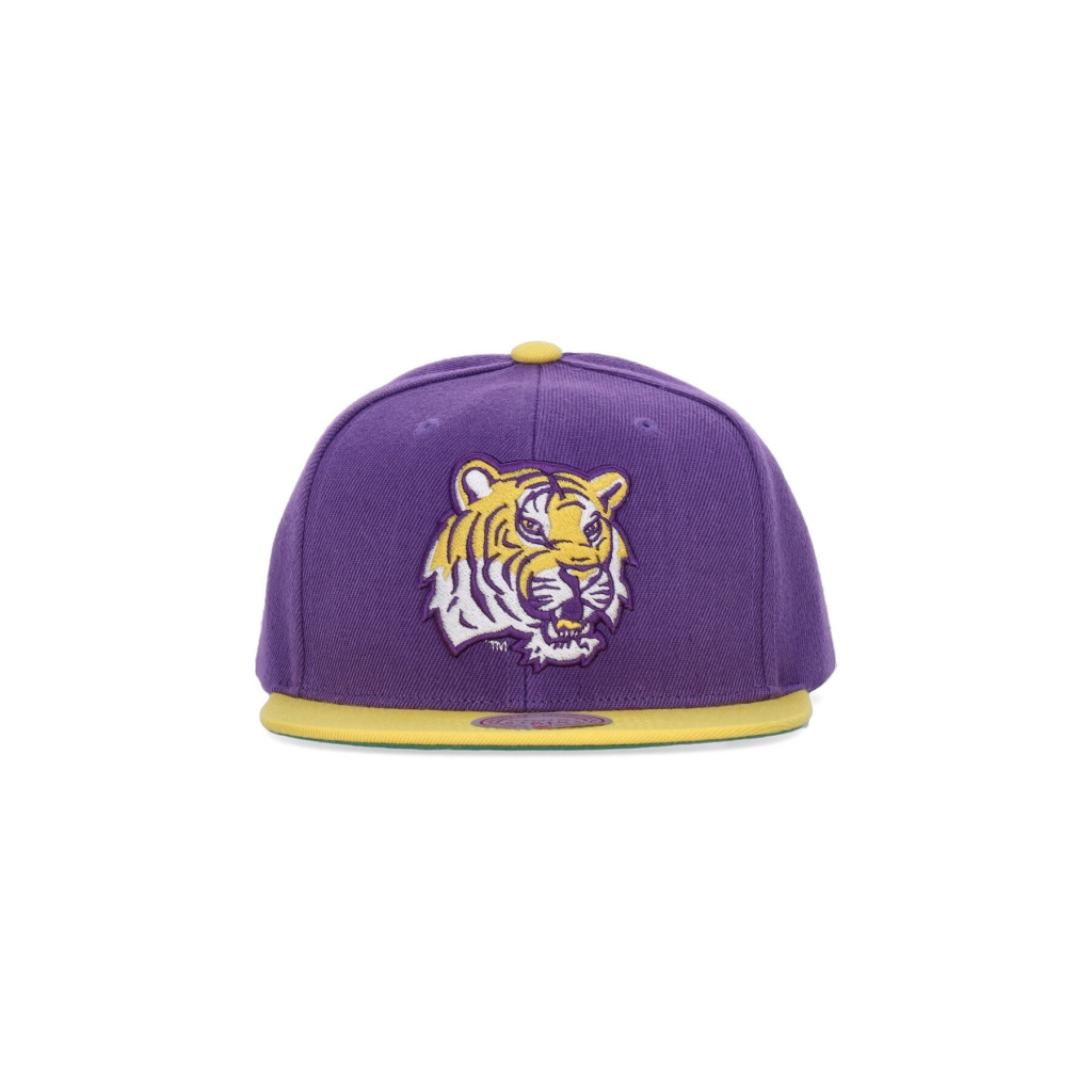 cappellino visiera piatta uomo ncaa team 2 tone 20 snapback loutig PURPLE/YELLOW