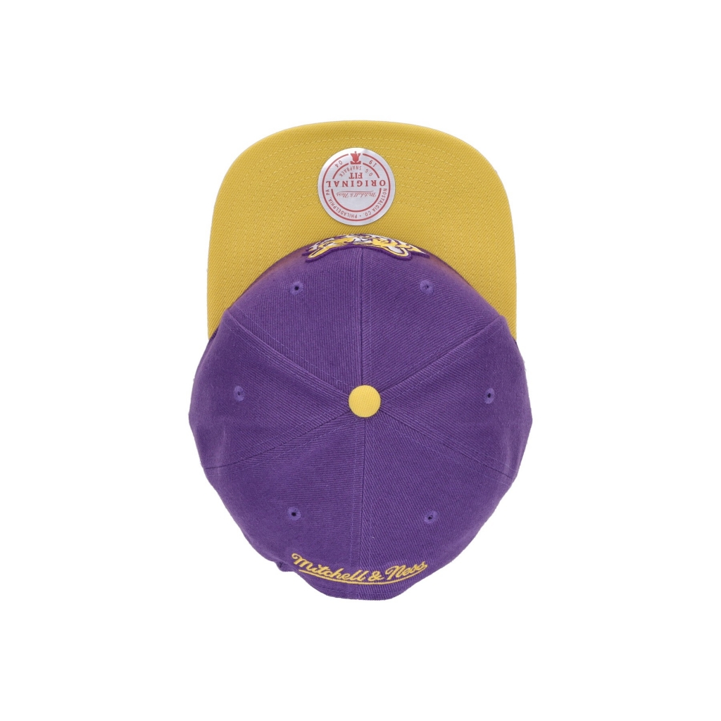 cappellino visiera piatta uomo ncaa team 2 tone 20 snapback loutig PURPLE/YELLOW