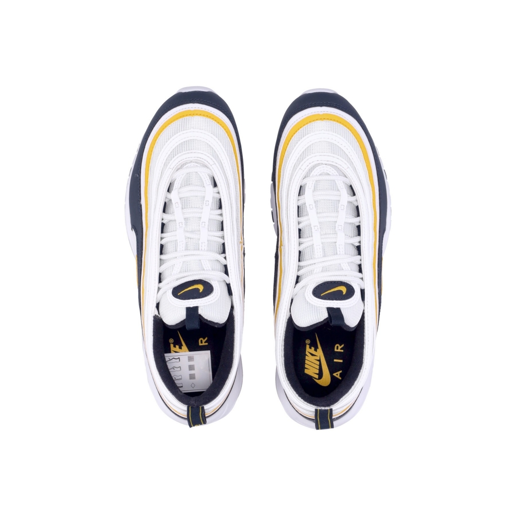 scarpa bassa uomo air max 97 WHITE/UNIVERSITY GOLD/DARK OBSIDIAN