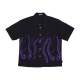 camicia manica corta uomo outline shirt BLACK/PURPLE