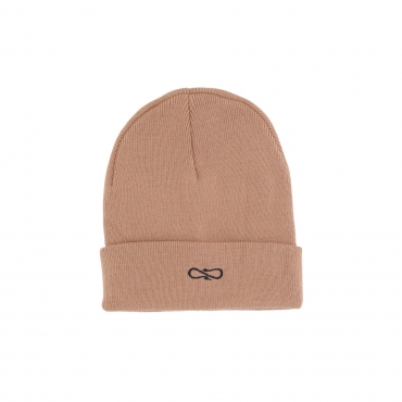 cappello uomo logo beanie CAMEL