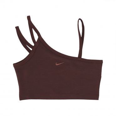 top donna sportswear everyday modern crop top EARTH/PLUM ECLIPSE