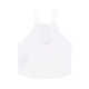 top donna sportwear essentials ribbed tank WHITE/BLACK