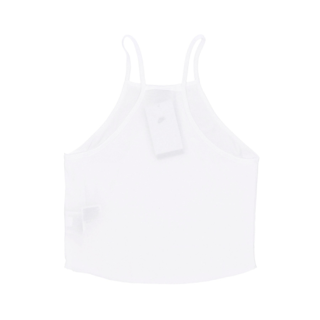 top donna sportwear essentials ribbed tank WHITE/BLACK