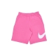 pantalone corto tuta felpato uomo sportswear club PINKSICLE/WHITE/WHITE