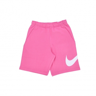 pantalone corto tuta felpato uomo sportswear club PINKSICLE/WHITE/WHITE