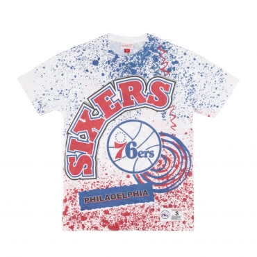 maglietta uomo nba team burst sublimated tee phi76e WHITE/ORIGINAL TEAM COLORS