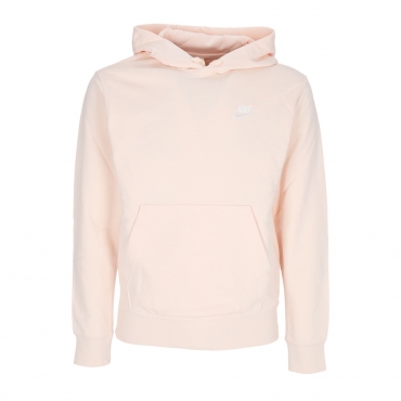 felpa leggera cappuccio uomo sportswear club hoodie GUAVA ICE/GUAVA ICE/WHITE