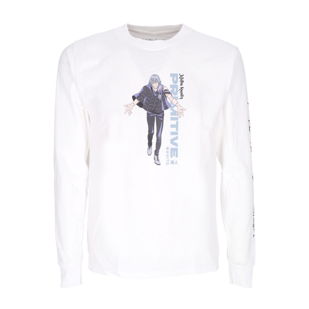 maglietta manica lunga uomo mahito l/s tee x jujutsu kaisen WHITE