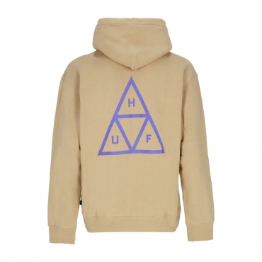 felpa cappuccio uomo set triple triangle po hoodie OATMEAL