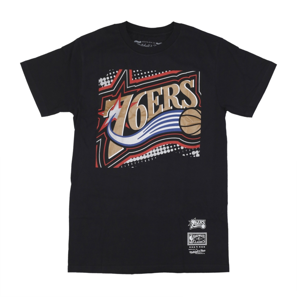 maglietta uomo nba big face 70 tee phi76e BLACK