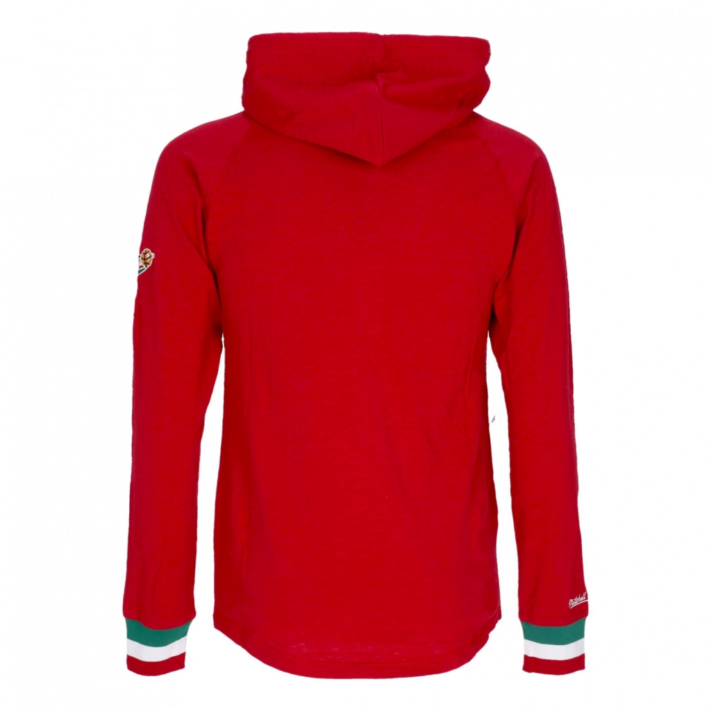 maglietta manica lunga uomo nba legendary slub l/s hoodie milbuc SCARLET