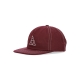 cappellino visiera piatta uomo set triple triangle snapback BERRY