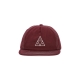 cappellino visiera piatta uomo set triple triangle snapback BERRY