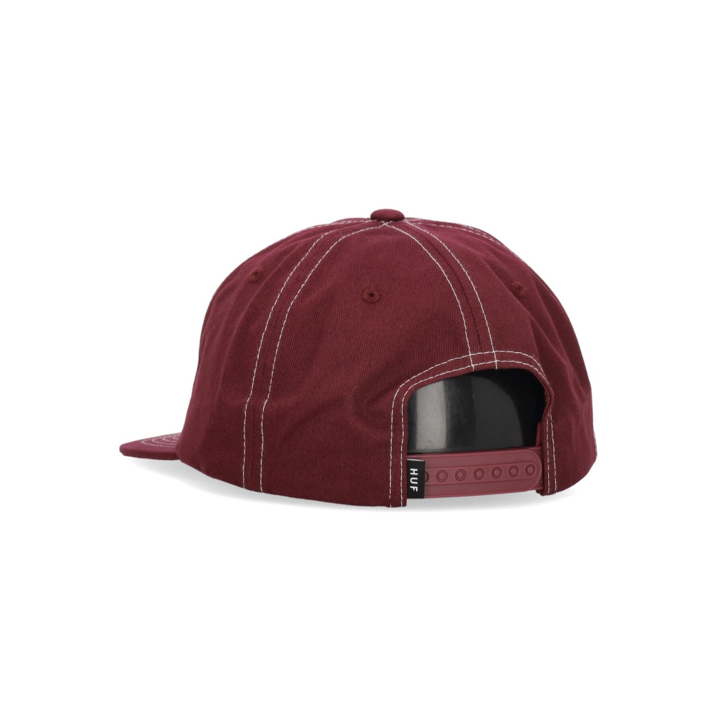 cappellino visiera piatta uomo set triple triangle snapback BERRY