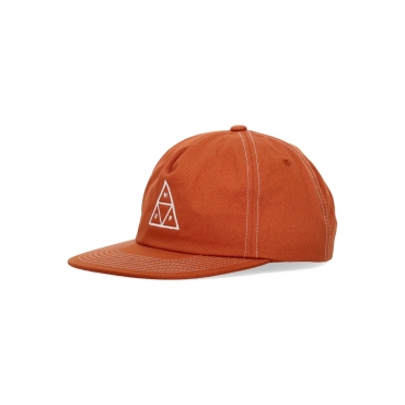 cappellino visiera piatta uomo set triple triangle snapback CAMEL