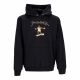 felpa cappuccio uomo gonz hoodie BLACK/BROWN