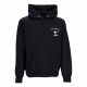 felpa cappuccio uomo gonz mini logo hoodie BLACK