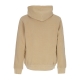 felpa leggera cappuccio uomo duster hoodie DUSTY H BROWN GARMENT DYED