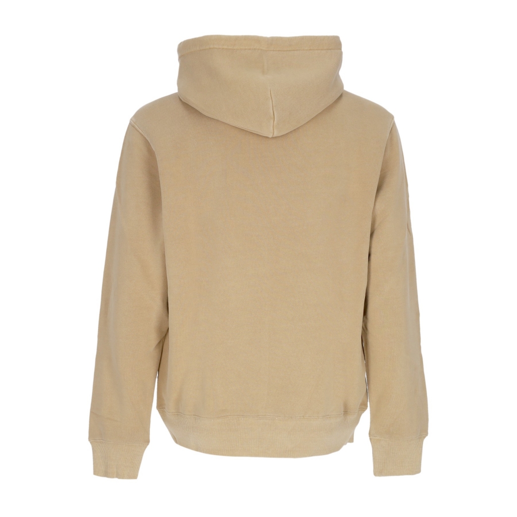 felpa leggera cappuccio uomo duster hoodie DUSTY H BROWN GARMENT DYED