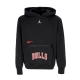 felpa cappuccio uomo nba courtside statement edition fleece hoodie chibul BLACK