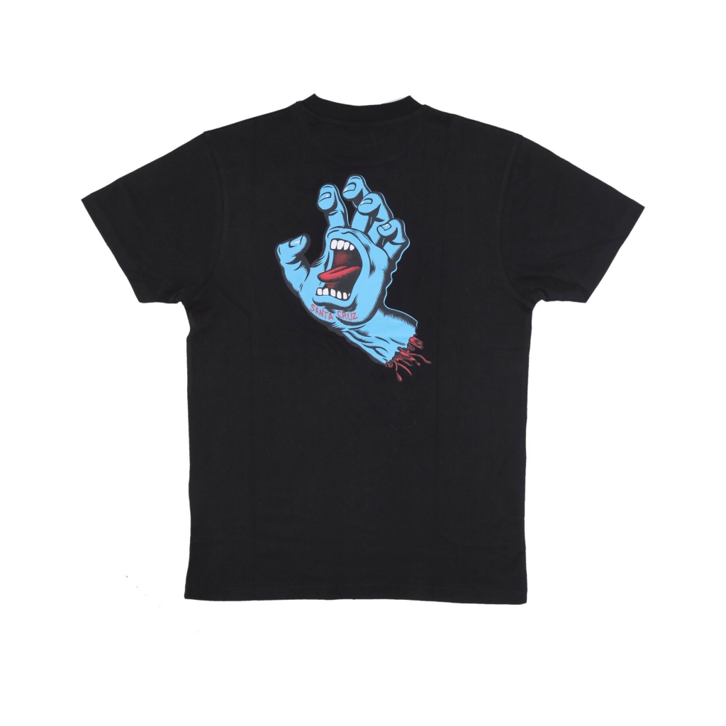 maglietta uomo screaming hand chest tee BLACK