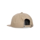 cappellino visiera piatta uomo bold twill 6 panel strapback KHAKI