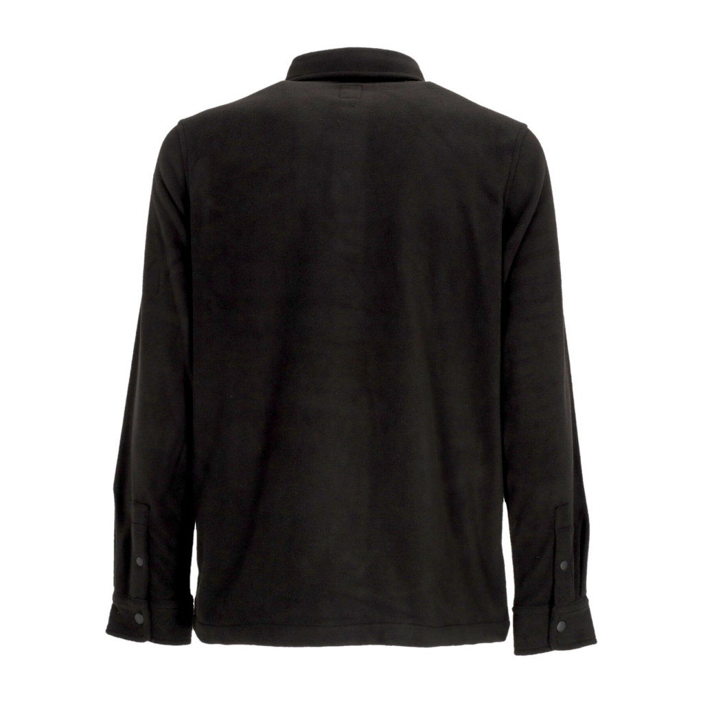 camicia manica lunga uomo woodsman fleece BLACK