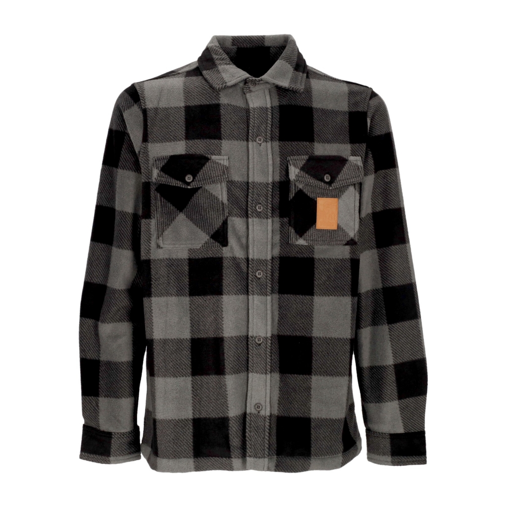 camicia manica lunga uomo woodsman fleece CHARCOAL