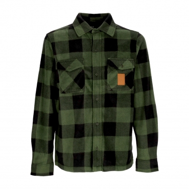 camicia manica lunga uomo woodsman fleece OLIVE