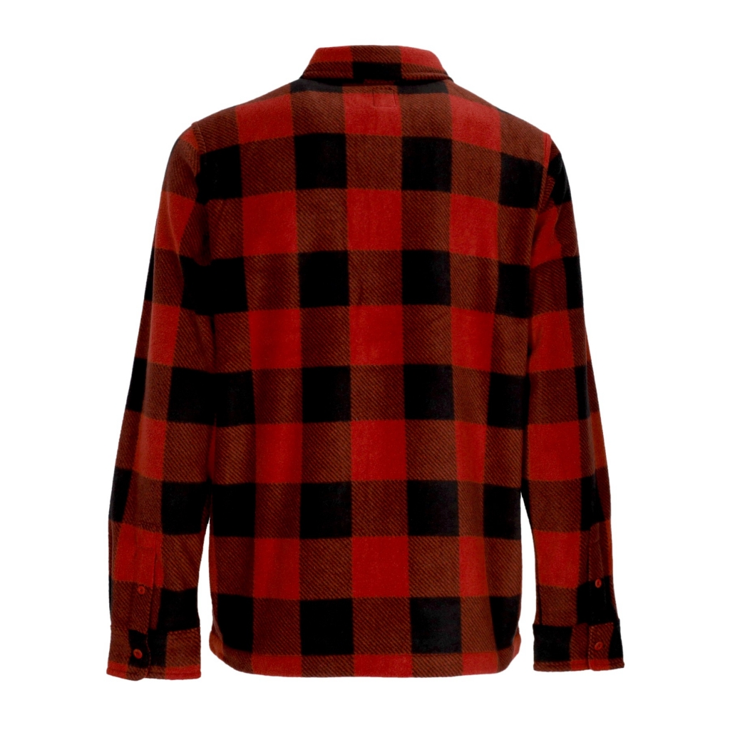 camicia manica lunga uomo woodsman fleece RUST