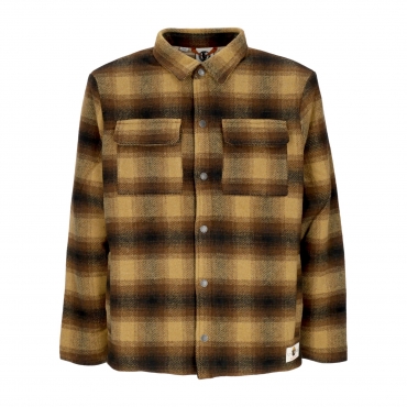 camicia imbottita uomo sbxe lodge bear jacket CHESTNUT