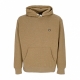 felpa cappuccio uomo cornell heavy hoodie DULL GOLD