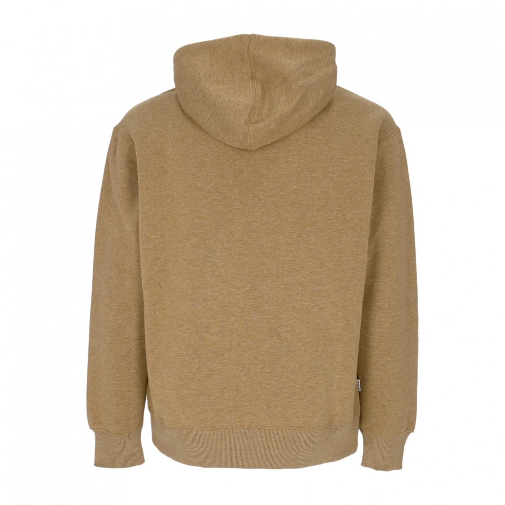 felpa cappuccio uomo cornell heavy hoodie DULL GOLD