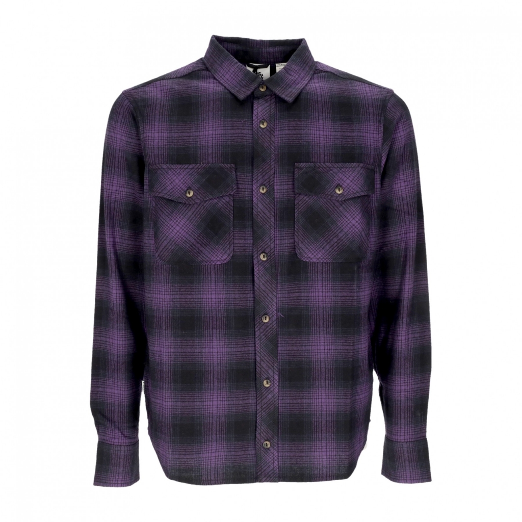 camicia manica lunga uomo tacoma classic GRADIENT PLAID GRAPE