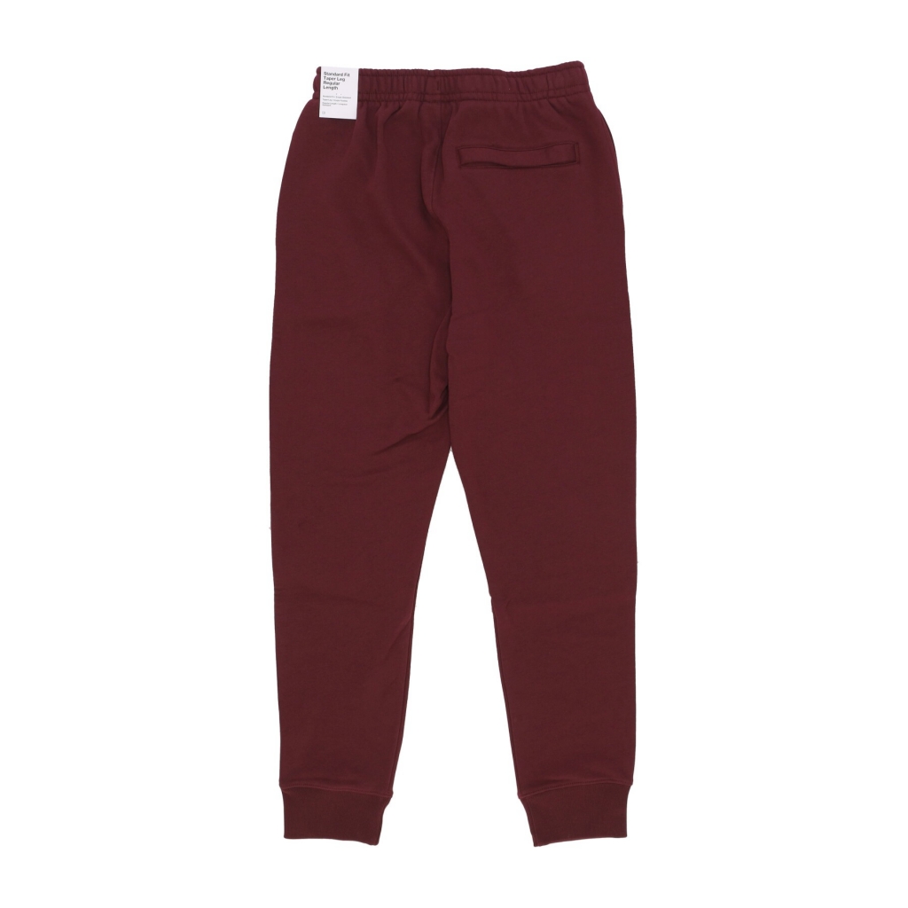 pantalone tuta felpato uomo club jogger bb NIGHT MAROON/NIGHT MAROON/WHITE