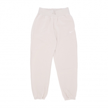 pantalone tuta felpato donna sportswear phoenix fleece high - waisted oversized pant LT OREWOOD BRN/SAIL