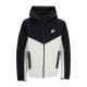 felpa leggera cappuccio zip uomo tech fleece full-zip windrunner hoodie DK GREY HEATHER/BLACK/WHITE