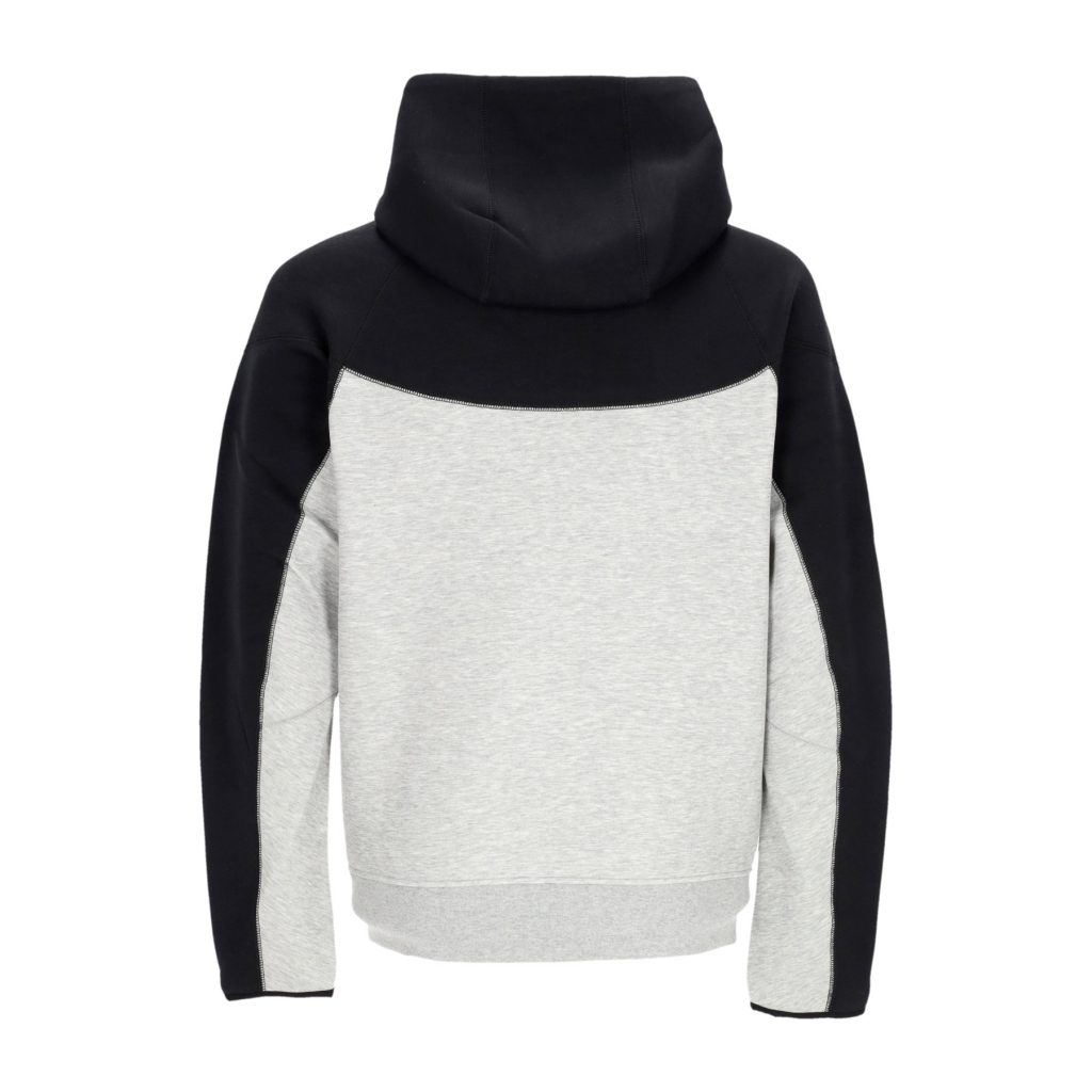 felpa leggera cappuccio zip uomo tech fleece full-zip windrunner hoodie DK GREY HEATHER/BLACK/WHITE