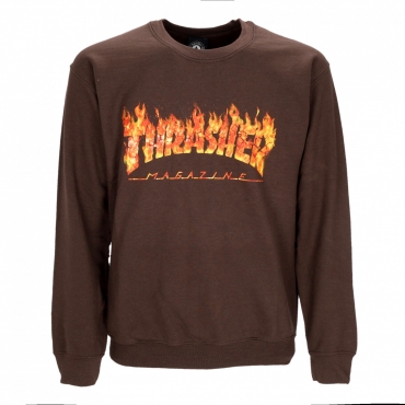 felpa girocollo uomo inferno crewneck DARK CHOCOLATE