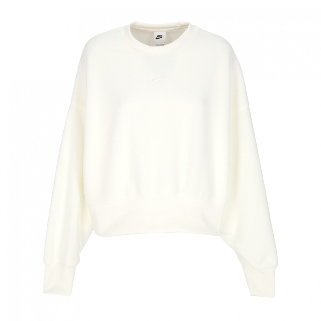 felpa girocollo donna sportswear plush mod crop crewneck SAIL/SAIL