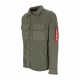 camicia imbottita uomo sweat overshirt DARK OLIVE