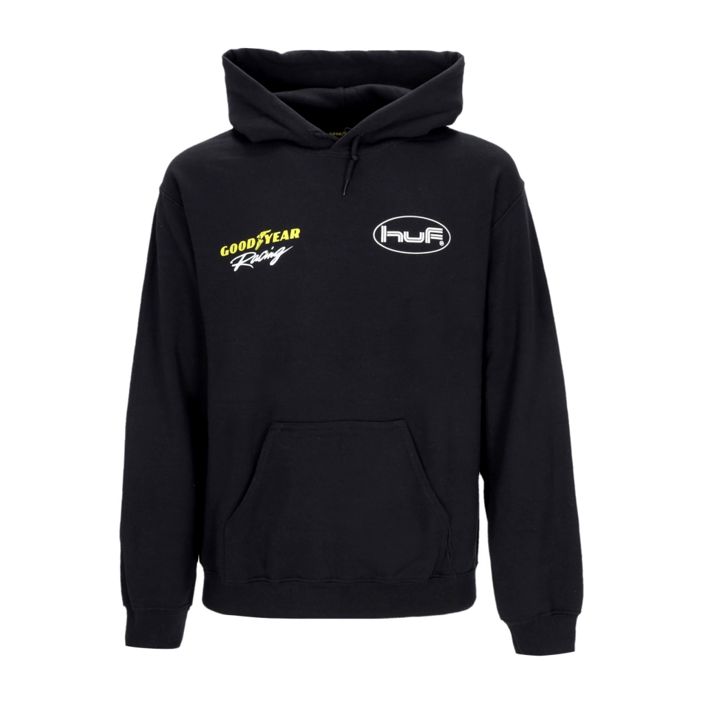 felpa cappuccio uomo f1 po hoodie x goodyear BLACK