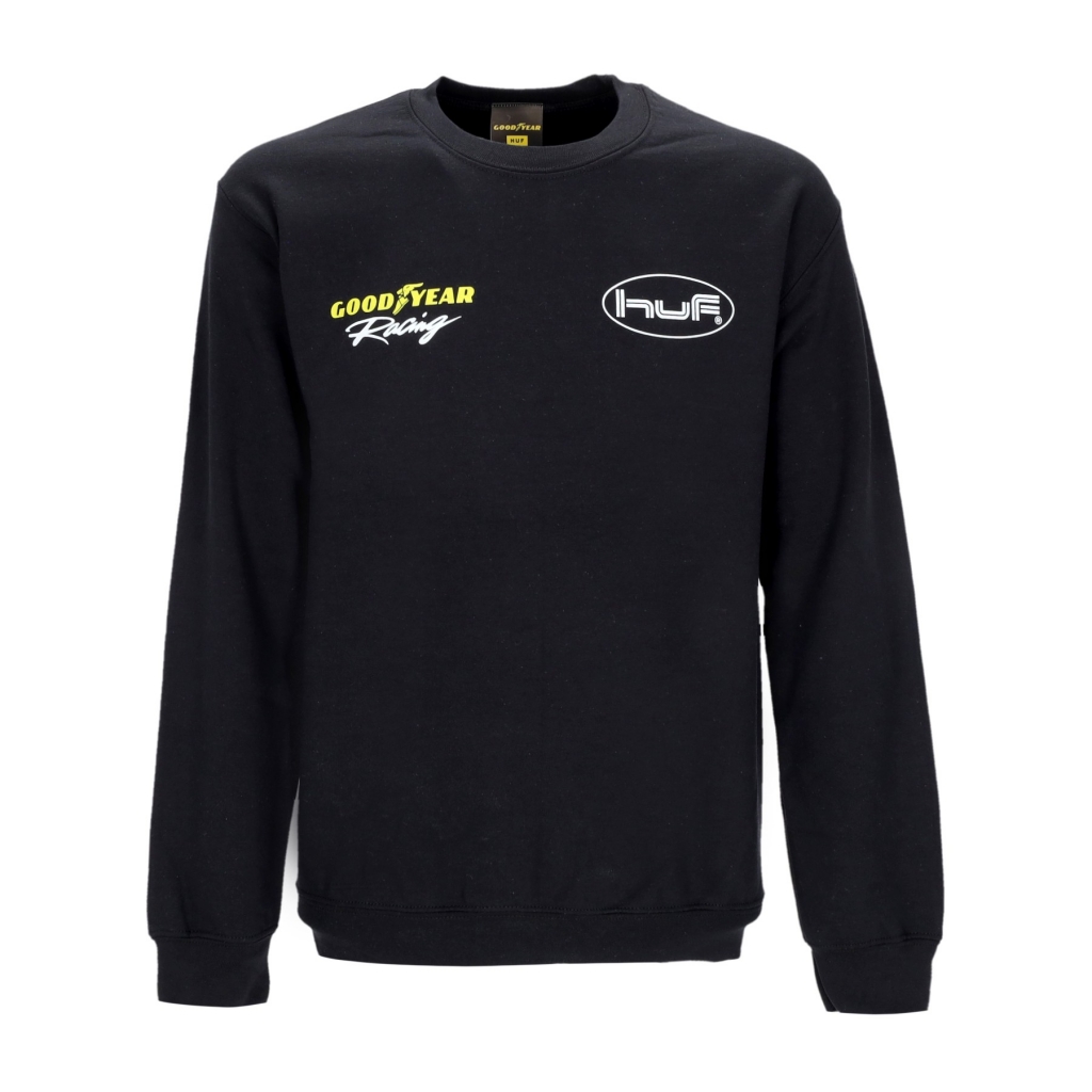 felpa girocollo uomo f1 crewneck x goodyear BLACK