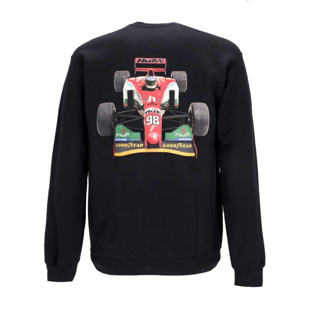 felpa girocollo uomo f1 crewneck x goodyear BLACK