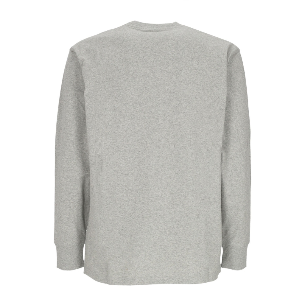 maglietta manica lunga uomo american script l/s tee GREY HEATHER