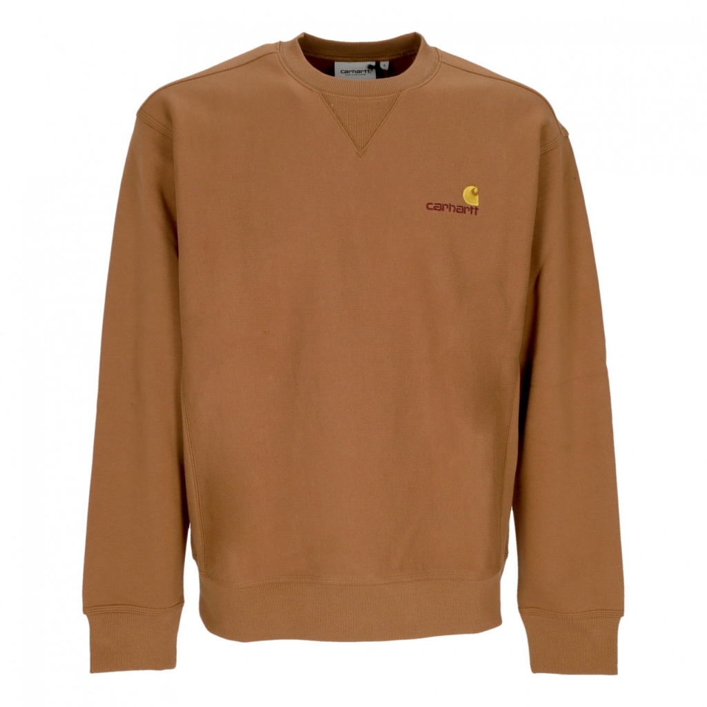 felpa girocollo uomo american script sweat HAMILTON BROWN