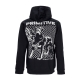 felpa cappuccio uomo warning hoodie BLACK