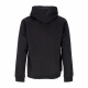 felpa cappuccio uomo 3 stripes hoodie BLACK/WHITE