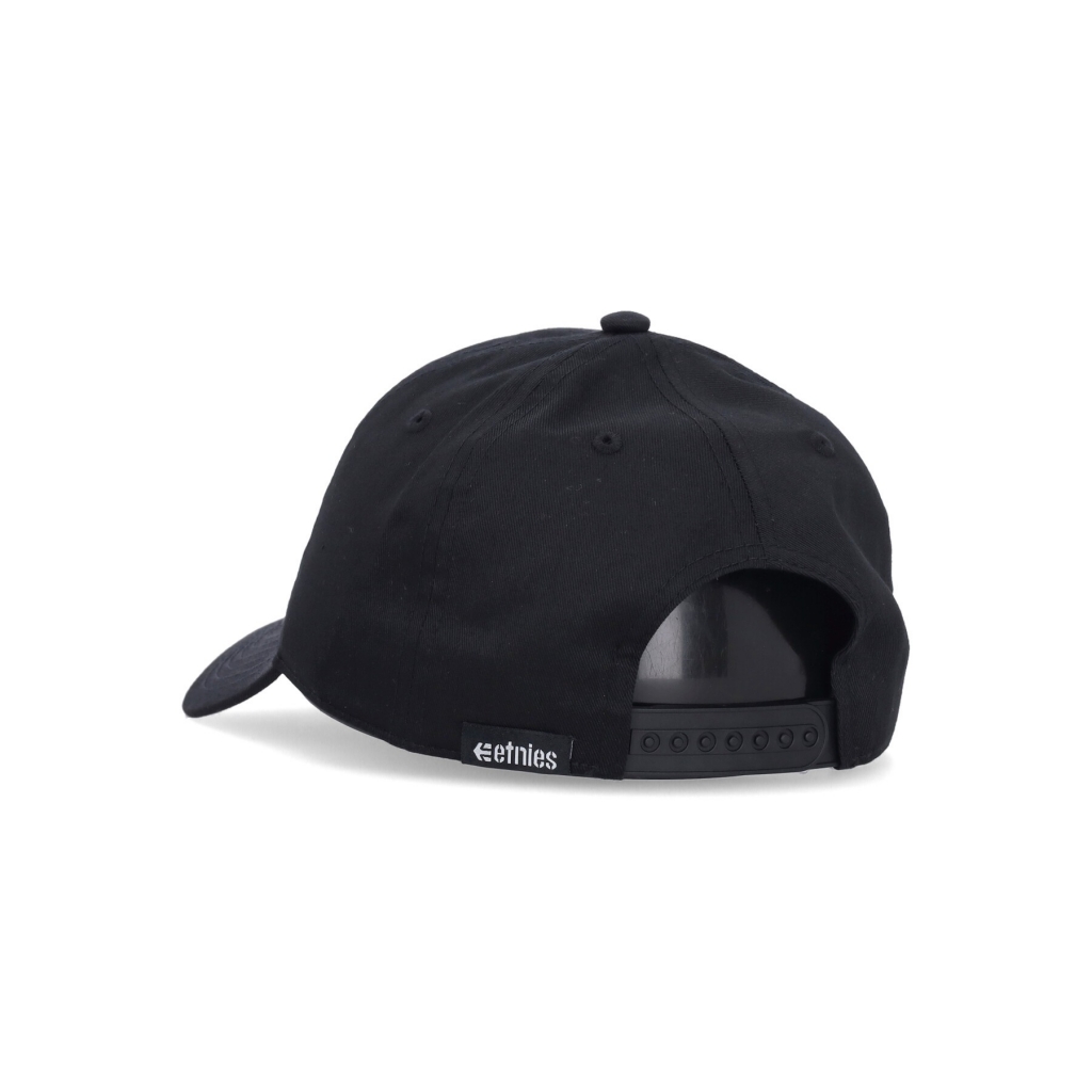 cappellino visiera curva uomo icon snapback BLACK/BLACK